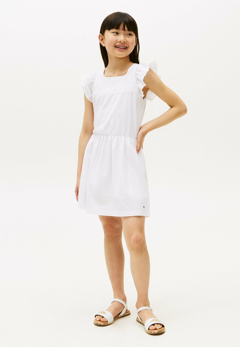 Tommy Hilfiger TEXTURED FIT  - Vestido de punto - white