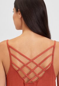 LASCANA SPAGHETTI - Top - rostrot