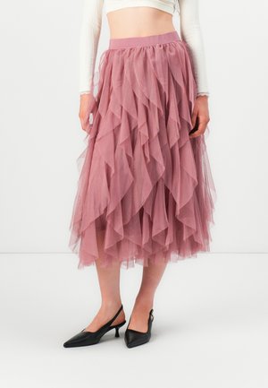VMRILEY CALF SKIRT - Jupe trapèze - nostalgia rose
