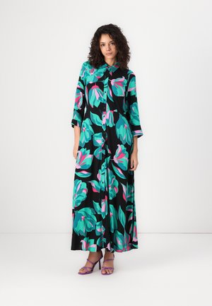 YASSAVANNA LONG SHIRT DRESS - Skjortekjole - black