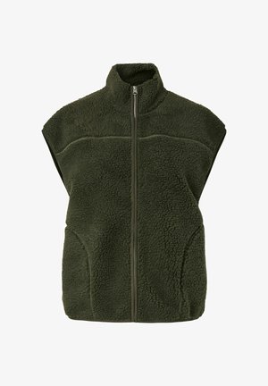 Pieces, PCSADIA TEDDY VEST NOOS BC - Bodywarmer - forest night