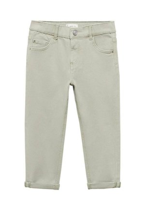 DÉTAILS BRODÉS KID - Straight leg -farkut - green