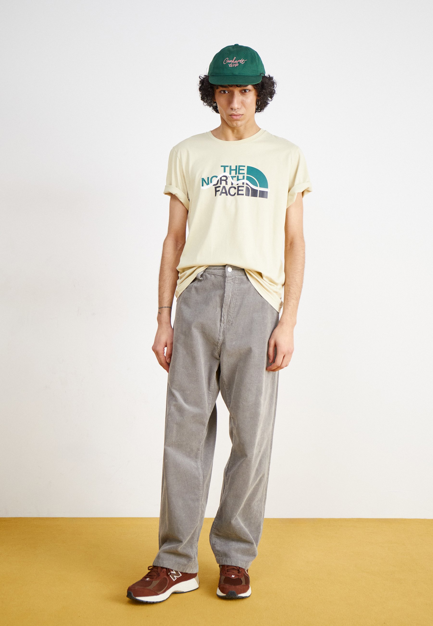 The North Face MOUNTAIN LINE TEE - Tricou cu imprimeu - gravel/bej