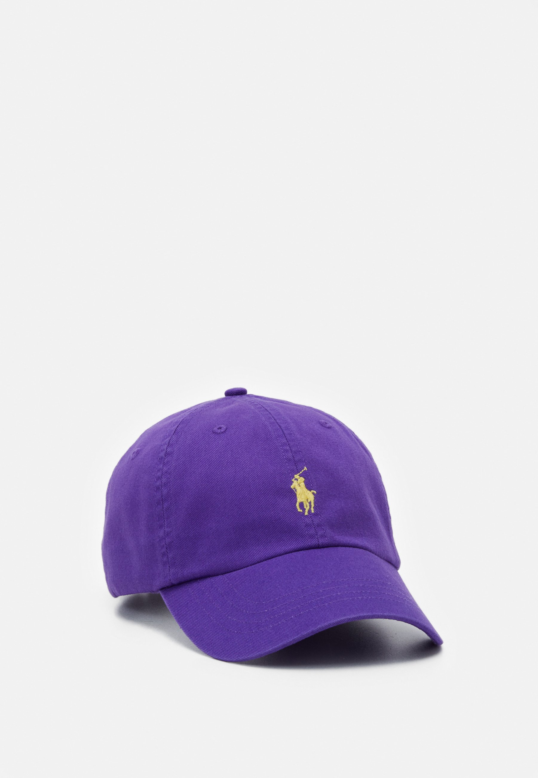 purple polo cap