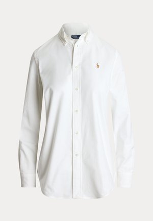 Polo Ralph Lauren THE ICONIC STRETCH SLIM FIT OXFORD SHIRT - Bluza z gumbi - white
