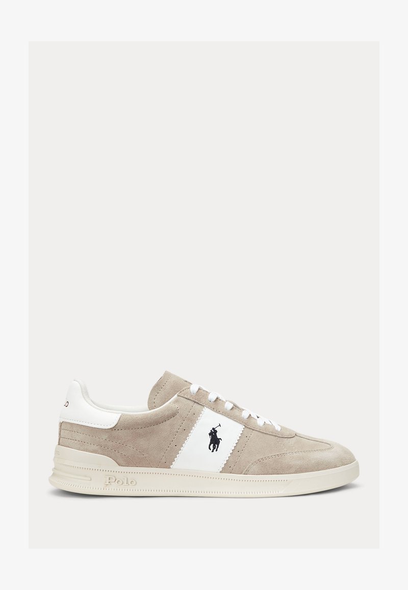 Polo Ralph Lauren HERITAGE AERA SUEDE SNEAKER UNISEX - Joggesko - milkshake/deckwash white/gråbrun - Zalando.no