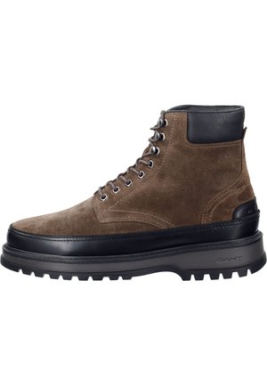 CLAFTON - Šněrovací kotníkové boty - dark gray
