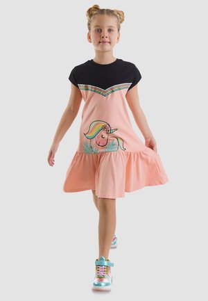 Denokids, BEKLEIDUNG UNICORN XT - Robe en jersey - salmon cff-y