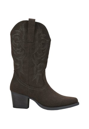 CON BORDADO - Botas camperas - marron