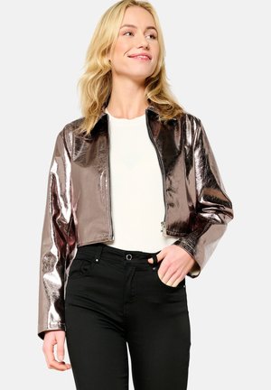Imitatieleren jas - copper