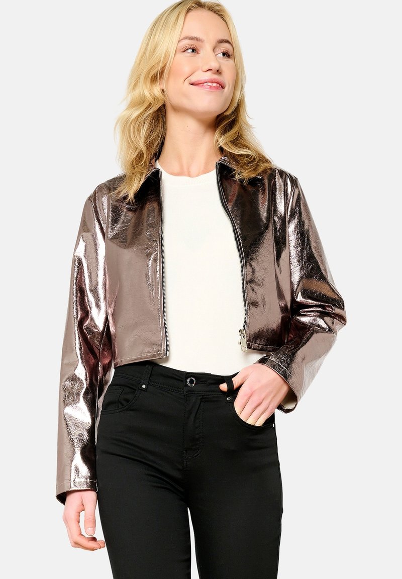 LolaLiza Imitatieleren jas - copper