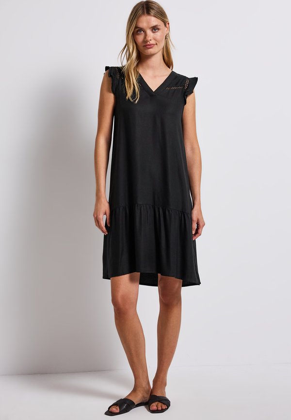 ÄRMELLOSES - Freizeitkleid - schwarz