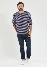 Armor lux BEG MEIL MARINIÈRE - Maglietta a manica lunga - navire/blanc