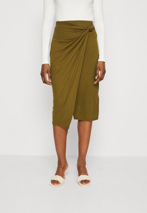 Jupe portefeuille - khaki