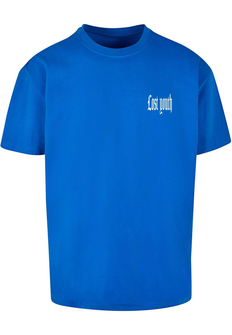 Lost Youth T-shirt print blauw