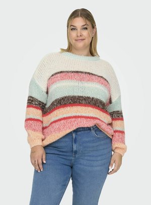 CARALYSSA  - Strikkegenser - aqua gray