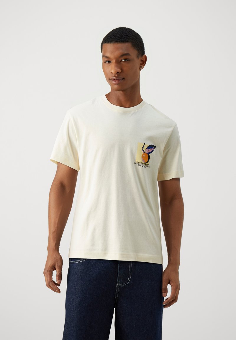 Jack & Jones GARNER SS CREW NECK - T-shirt Con Stampa - Black/nero