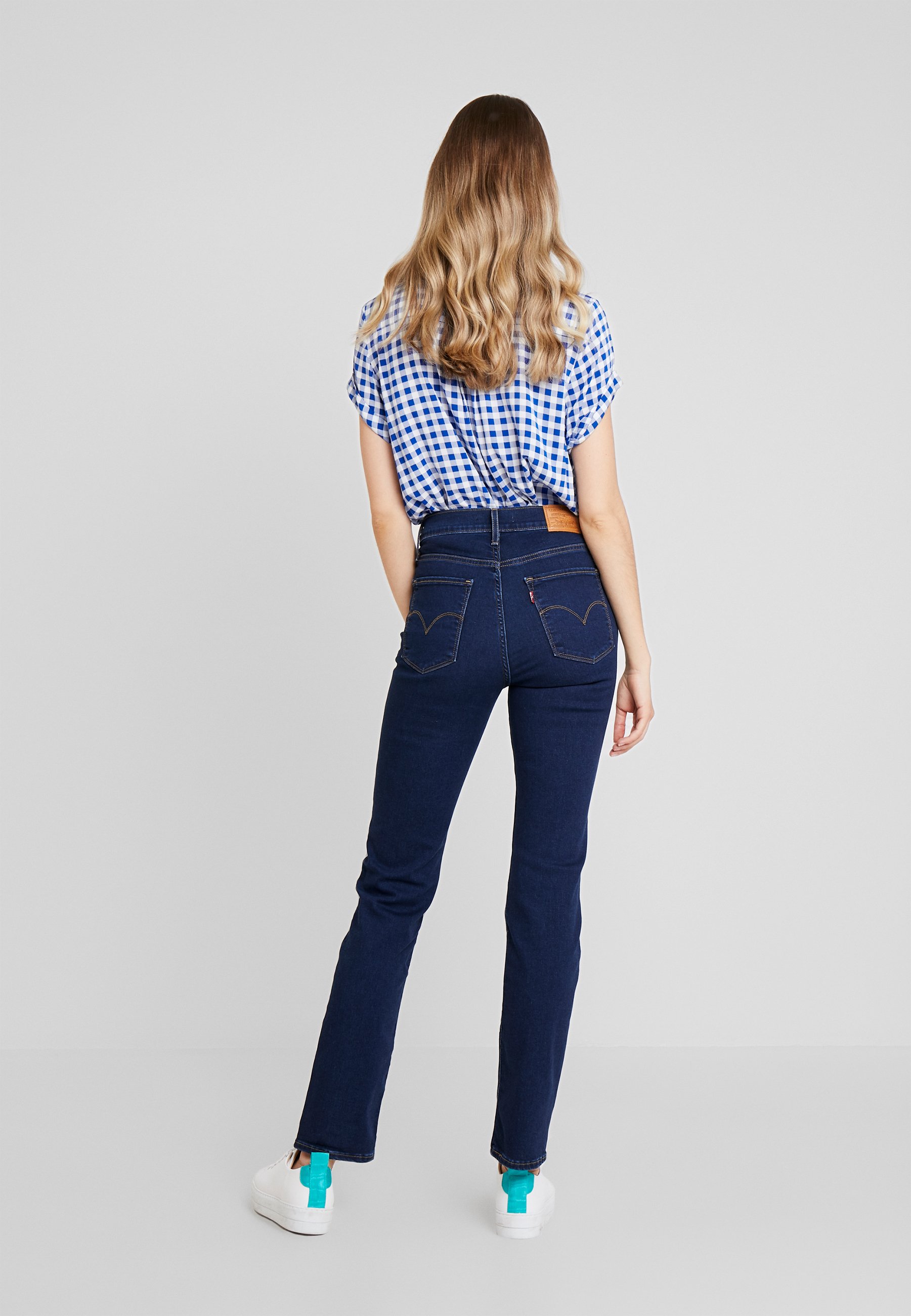 Levi's® 724™ HIGH RISE STRAIGHT - Tiesaus kirpimo džinsai - london  bridge/tamsiai mėlynų džinsų - Zalando.lt