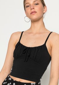 Hollister Co. BARE RUCHED BUST - Top - casual black
