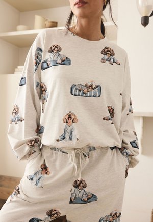 Next, TALL FIT - PRINT LONG SLEEVE  - Pyjama - grey charlie the cockapoo