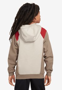 Nike Sportswear AIR - Jersey con capucha - khaki light orewood brn university burn