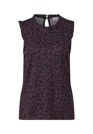 Street One Studio, TOP MIT RUNDHALS UND RÜSCHENDETAILS - Top - very berry