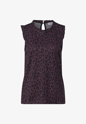 Street One Studio, TOP MIT RUNDHALS UND RÜSCHENDETAILS - Top - very berry