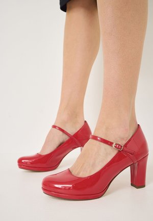 Tocuri înalte - red patent