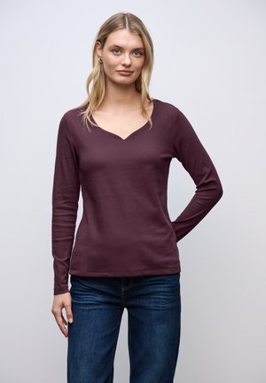 Street One MIT HERZAUSSCHNITT - Longsleeve - rot