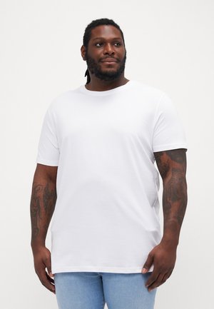 JJECHARGE TEE O NECK - T-shirts - white