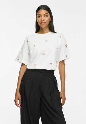 VILA, T-shirt imprimé - snow white