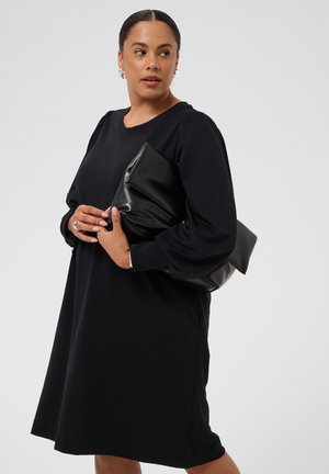 Kaffe Curve, KCANNIA TUNIC - Φόρεμα από ζέρσεϊ - black deep