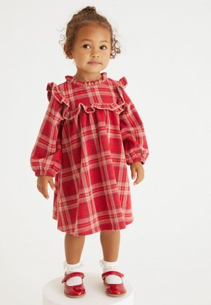 RUFFLE  - Vestido ligero - red check
