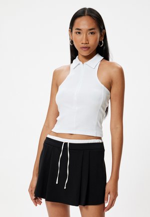 HALTER NECK - Polo - white