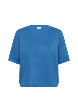 Saint Tropez, MILASZ BOXY SS PULLOVER - T-shirt basique - campanula melange