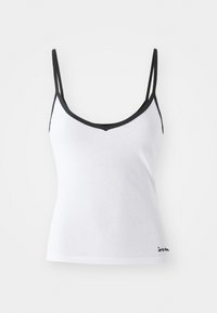 LEO CAMI - Topper - white/black