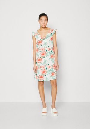 ONLY ONLSYLVIE LIFE FRILL DRESS - Φόρεμα ημέρας - cloud dancer