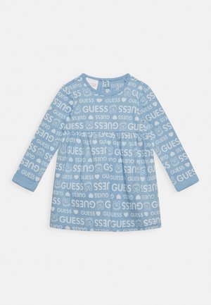 INTERLOCK DRES - Žerzejové šaty - guess logo blue