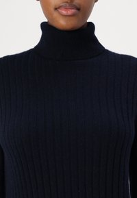 pure cashmere TURTLENECK MAXI DRESS - Sarafanas - dark navy