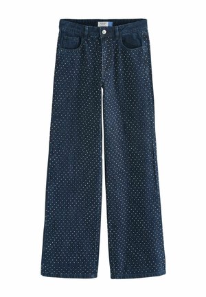 EMBELLISHED WIDE - Vaqueros a campana - rinse blue