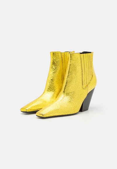 Casadei ANASTASIA  - Botine cowboy/biker - techno/citrino