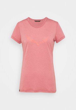 SOLID DRY - Camiseta estampada - mauvemood melange