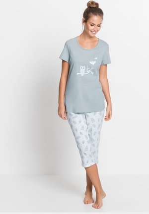 MIT KURZEN ÄRMELN SET - Pigiama - silber