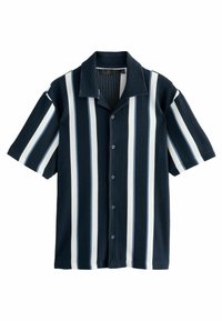 REGULAR FIT - TEXTURED STRIPE - Ing - navy white