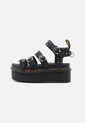 BLAIRE QUAD - Platform szandálok - black athena