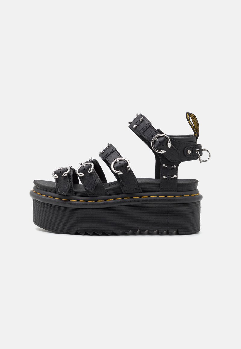 Dr. Martens - BLAIRE QUAD - Korkeakorkoiset sandaalit - black athena, Suurenna