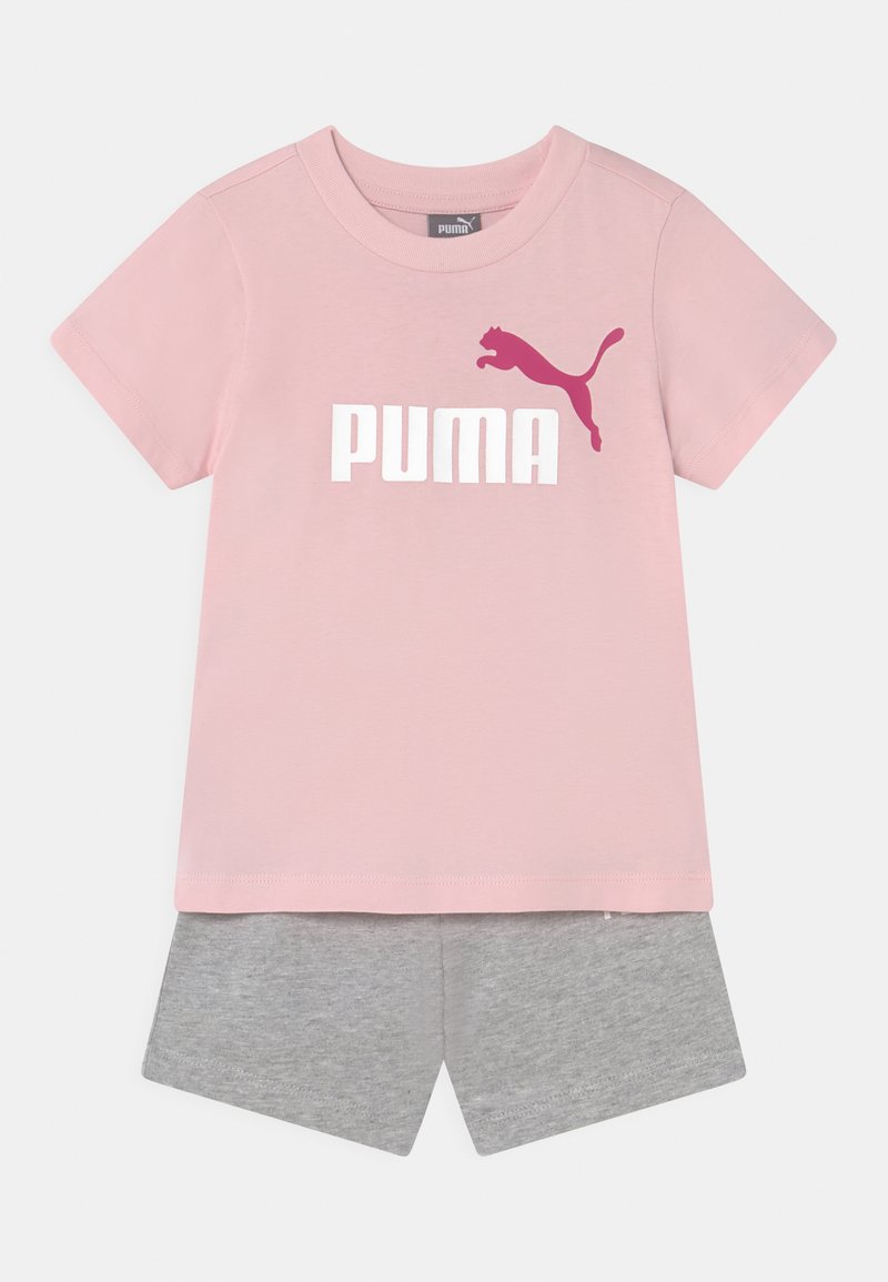 Puma MINICATS TEE UNISEX SET - Pantaloncini sportivi - grau/rosa