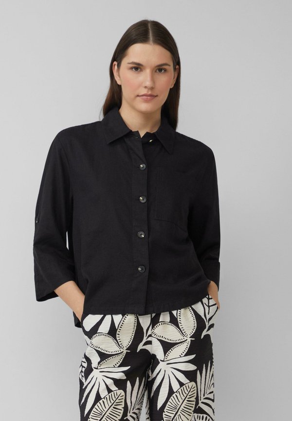 Hemdbluse - schwarz