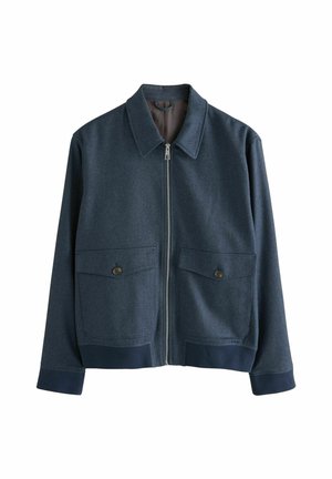 TEXTURED REGULAR FIT - Välikausitakki - blue navy