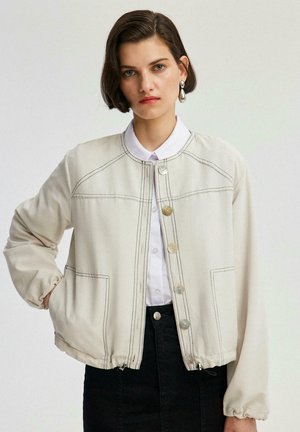 SEAM DETAILED  - Giacca di jeans - stone